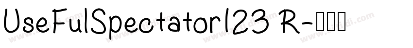 UseFulSpectator123 R字体转换